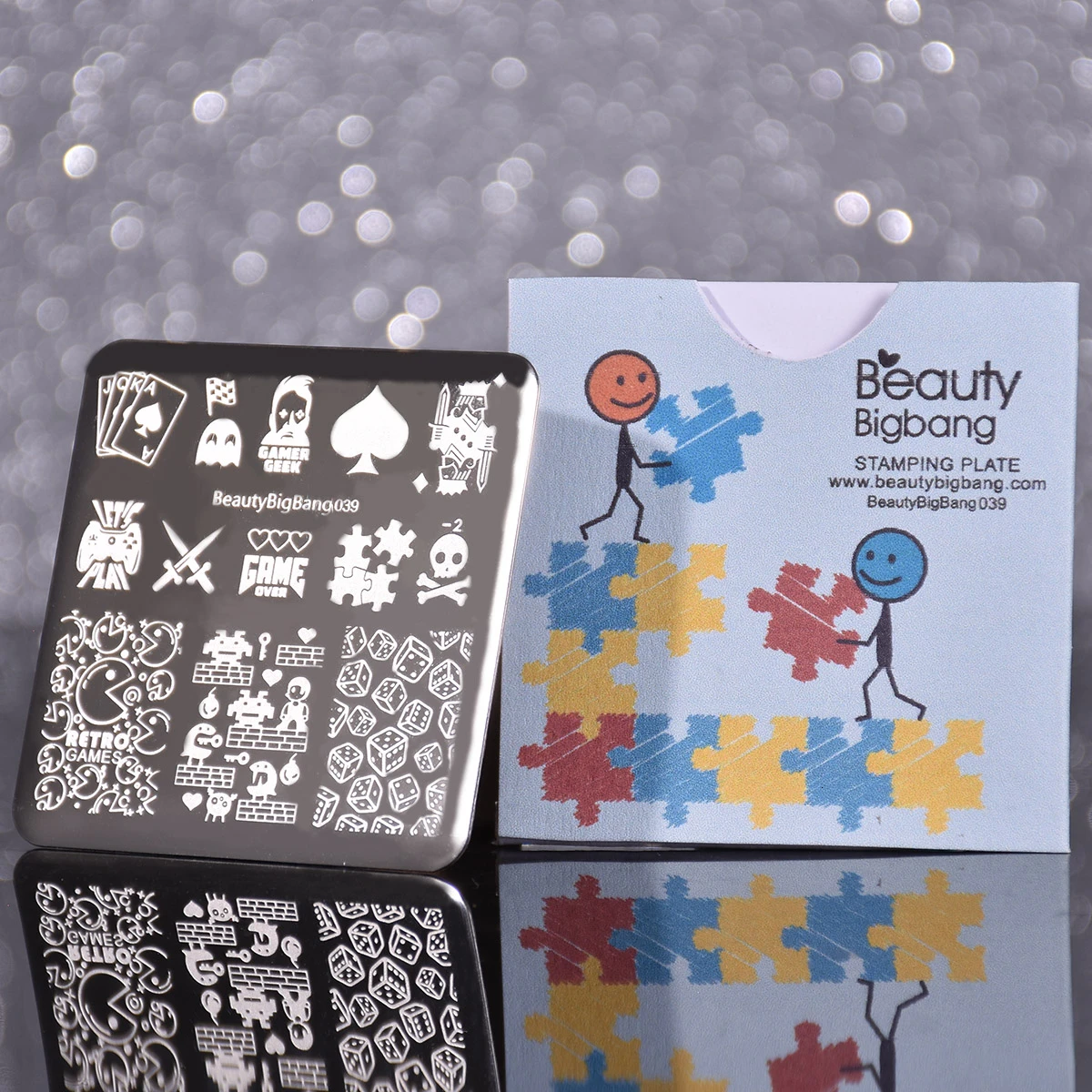 BEAUTYBIGBANG 6*6cm Nail Stamping Plate Plates Nail Template Flower Character Animal Theme Stamp Nail Art Stamp Image Template
