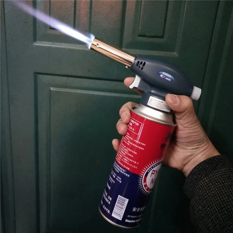 

Gas Welding Torch Multifunction Butane Gas Torch Portable Welding Igniter Lighter for Welding Home Cooking Outdoors for BBQ Use