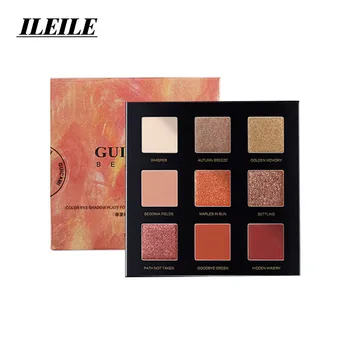 

Light and shadow nine colors eye shadow earth color matte pearlescent beginner girl unicorn palette