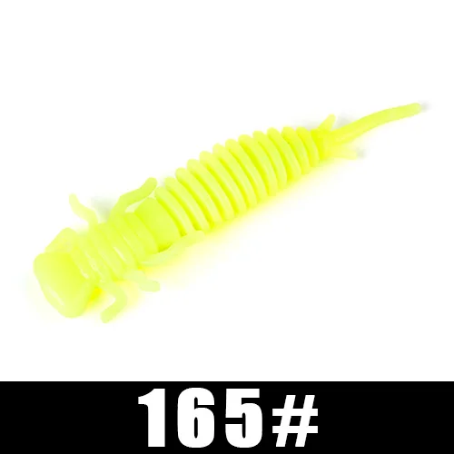 FTK Larva мягкие приманки 50 мм 76 мм 89 мм червь силиконовый бас Щука Swimbait джиггинг запах Аттрактант приманки искусственные приманки для рыбалки - Color: 165