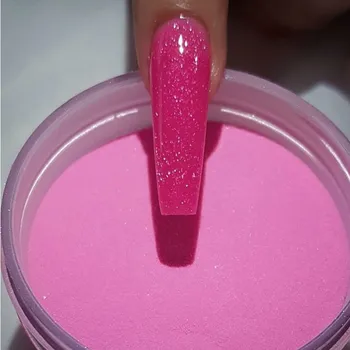 

5g Pink White Clear Acrylic Powder Tip Extension French Nail Polymer Powder Acrylic Brush Crystal Glass Container