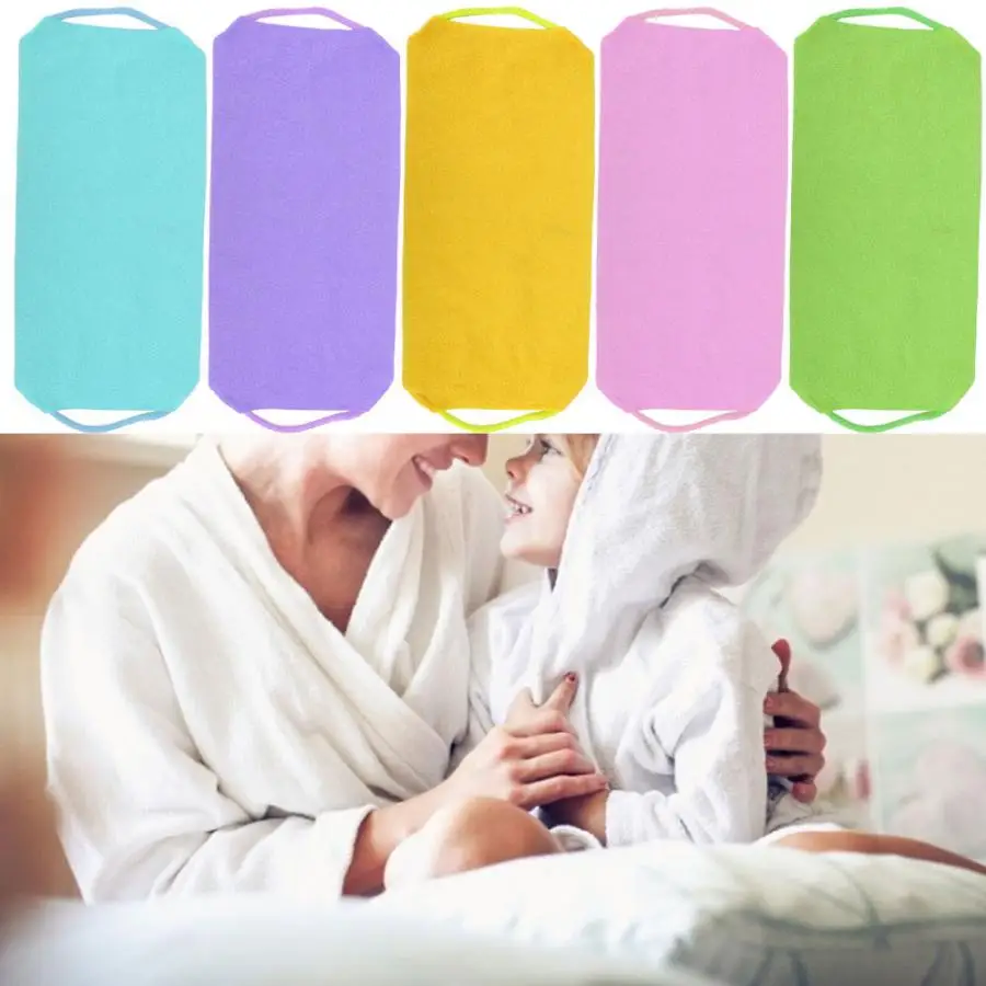 Bath Bombs Exfoliating Rubbing Washcloth Elastic Shower Body Scrub Cleaning Massage Bath Towel Strap Body Cleaning Towel 6