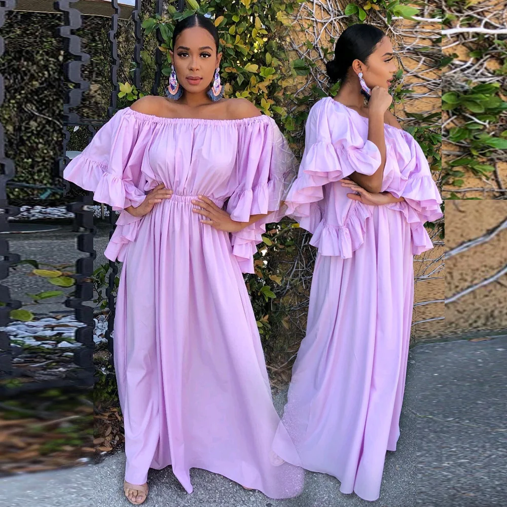 

African Dresses For Women Dashiki Long Maxi Dress 2020 Summer Plus Size Dress Ladies Traditional African Clothing Fairy Dress