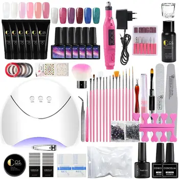 

COSCELIA Gel Nail Polish Manicure Tools Set&Kits For Nail Art Professional Nail Drll Dryer Machine Nails Manicure Tool
