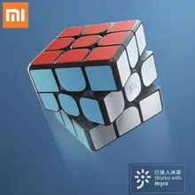 Xiaomi Mijia Bluetooth 5,0 умный куб магнитный куб квадратный магический куб головоломка научное образование работает с приложением Mijia