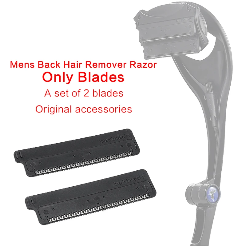 Mens Back Hair Remover Razor Blades for RL-v60 Model A Set of 2 Blades Original Accessories