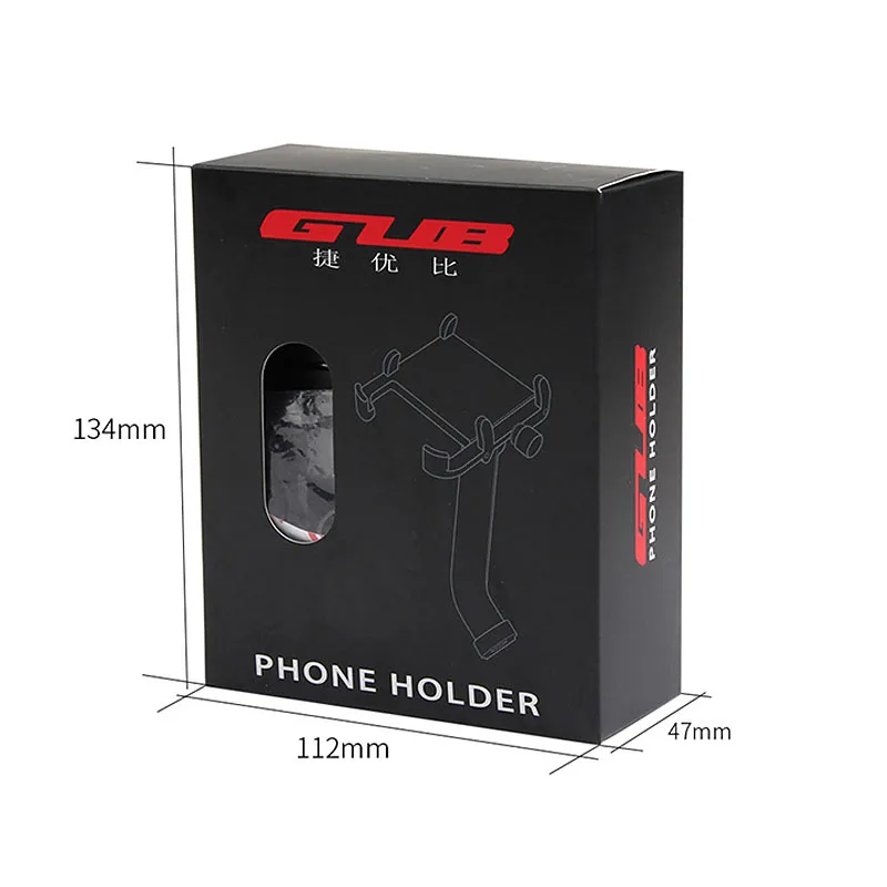 GUB Motorcycle Phone Holder 360-degree Rotation Aluminum Alloy Easy Installation Stable Phone Holder for Motorcycle Riding Tool