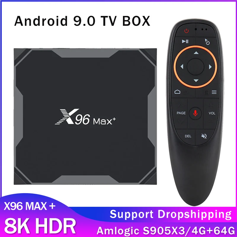 ТВ приставка X96 Max plus Android 9 0 Amlogic S905X3 4 + 32/64 ГБ 8K 2/16 ГБ|ТВ-приставки и медиаплееры| |