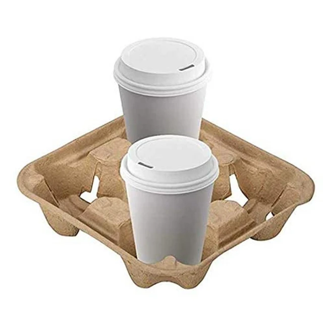 Takeaway Disposable Drink Pulp Mould Biodegradable Paper Coffee