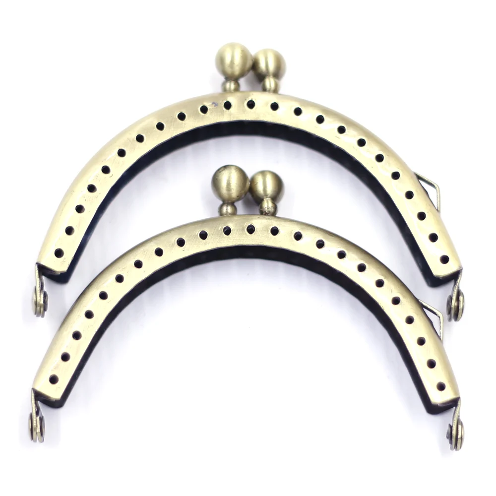10Pcs Purse Frame Silver Bronze Gold Copper Tone Arch Rectangle Handbag Handle Buckles Luggage Bag Accessories 8.5-12.5cm