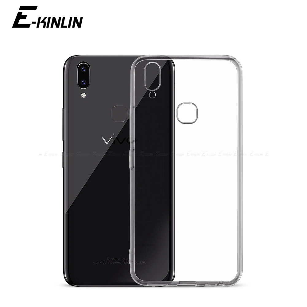 Прозрачный мягкий чехол из ТПУ для vivo V21 V21e V20 SE V19 V17 Neo V11i V11 V15 V9 Youth V7 Plus S1 Pro Global