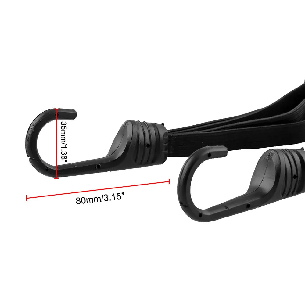 2 Hooks Motorcycles Moto Strength Retractable Helmet Luggage Elastic Rope Strap Strong Ratchet Belt for Luggage Bag