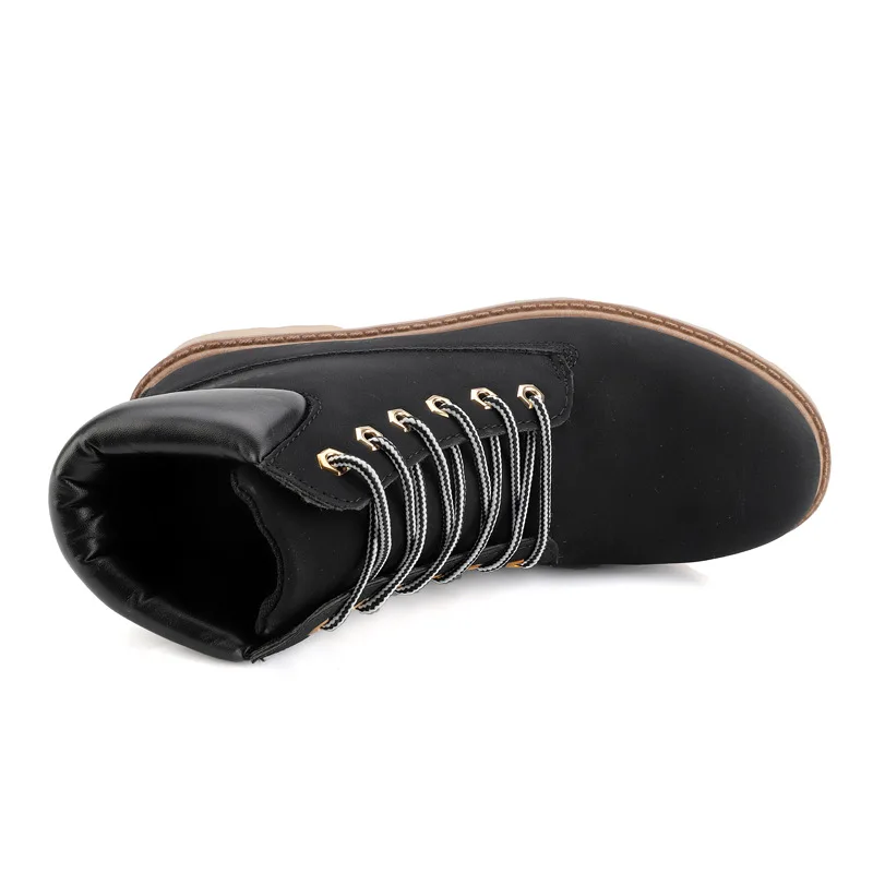 koovan men boots 2021 new Martin boots PU leather men's shoes high top more leisure autumn boots wholesale