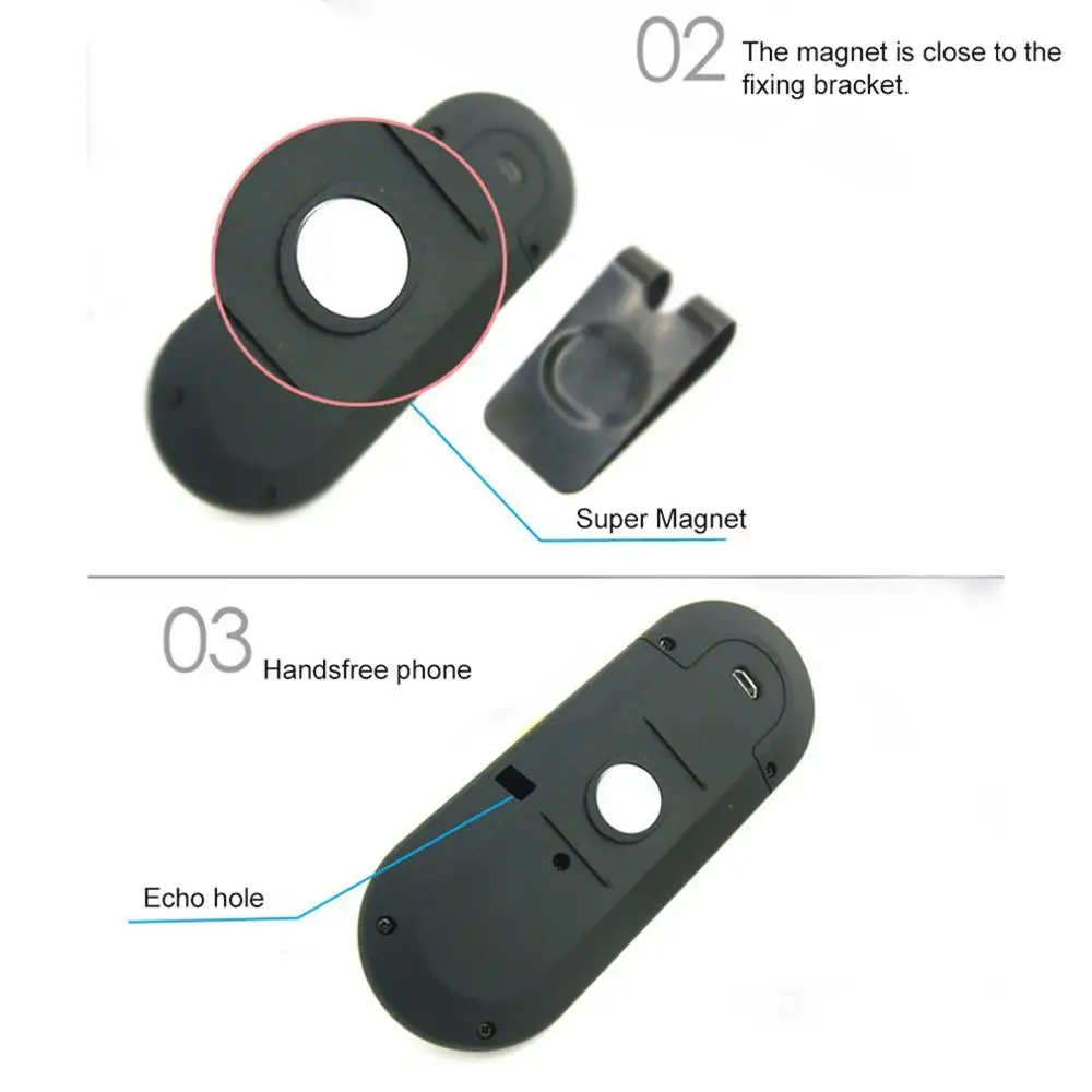 BT501 USB B-T Handsfree автомобильный комплект беспроводной динамик телефон MP3 музыкальный плеер Солнцезащитный козырек клип динамик телефон Hands-Free
