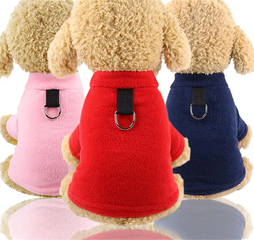 

17 Colors Cartoon Puppy Vest Clothing Warm Dog Clothes Chihuahua French Bulldog Winter Dog Coat For Small Dogs Pet Cat Clothes