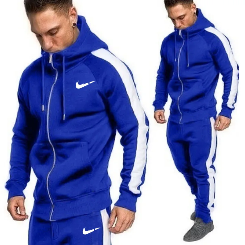 

2 pieces Autumn Running tracksuit men Sweatshirt Sports Set Gym Clothes Men Sport Suit Training Suit Sport Wear
