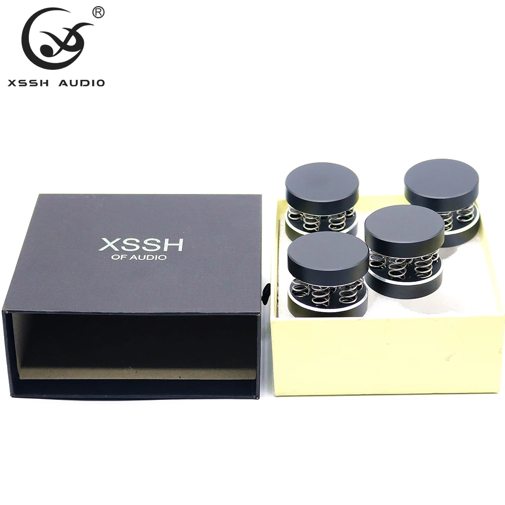 Bloco de Amortecimento de Mola Amplificador de cd de Áudio Xssh Unidades Novo Preto Choque Auditólico Espinho Alta Fidelidade Pés ia Peças 4 - Image 5