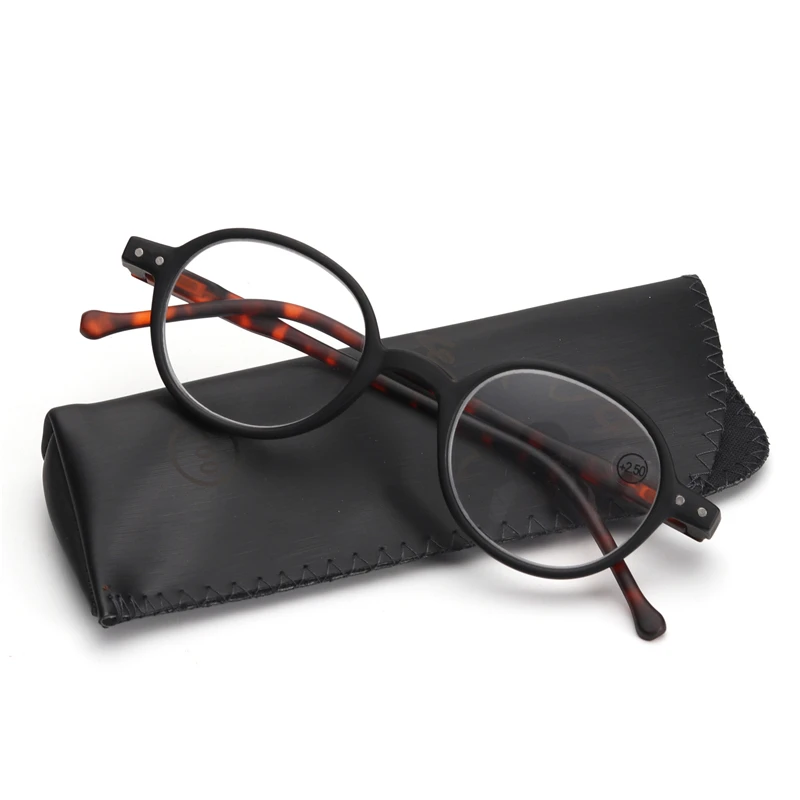 Women Men Fashion Reading Glasses with Case Quality Progressive Bifocal Readers Far and near Multifocal Reading Glasses - Цвет оправы: RDLennon Black