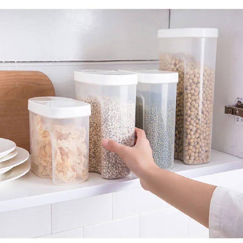 Food Storage Box Sealed Containers Leakproof Storage Box Crisper for Cereal Spaghetti Noodle Pasta Grain