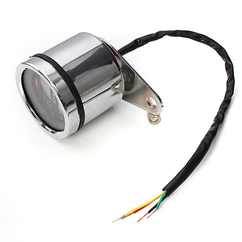 

2 in 1 Motorcycle LED Digital Tachometer RPM Meter Universal Fuel Lever Gauge Durable 12V Motorcycle Accessories