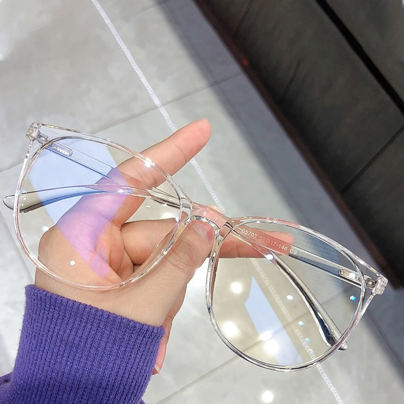 

2020 Anti Blue Light Glasses Frame Women's Eyeglass Frame Computer Eyeglasses Vintage Men Spectacles Transparent Frames