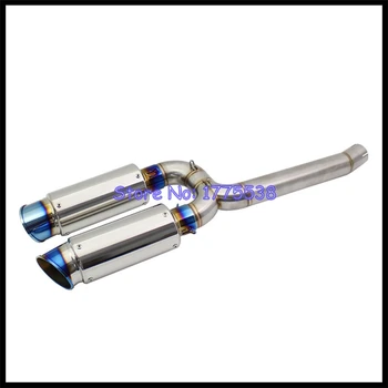 Motorcycle Exhaust For FZ6 FZ6S FZ6N FZ6 FAZER FZ6 FAZER S2 FZ6 S2 2004-2011 Escape Moto Muffler Middle Link Pipe Carbon Muffler