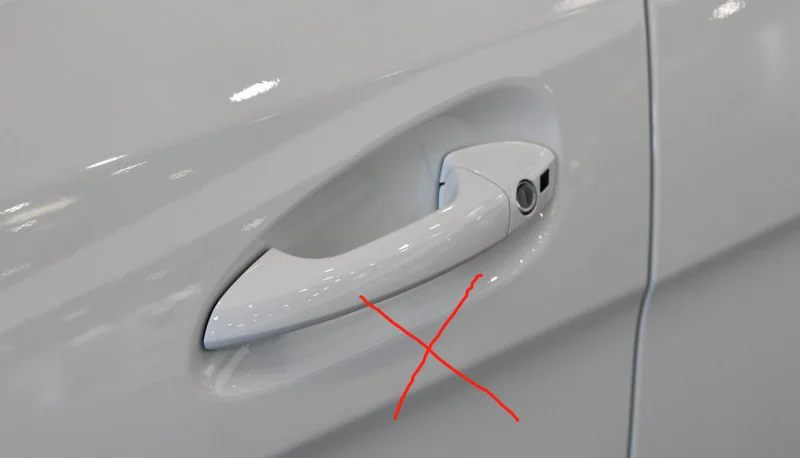 Настоящая углеродное волокно авто наружная дверная ручка Крышка для Mercedes Benz класса GLC X523 автомобильный Стайлинг