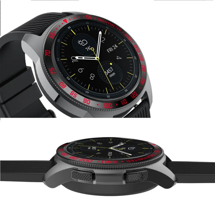 Ободок кольцо клеющаяся крышка против царапин Металл для samsung Galaxy Watch 42 мм LHB99