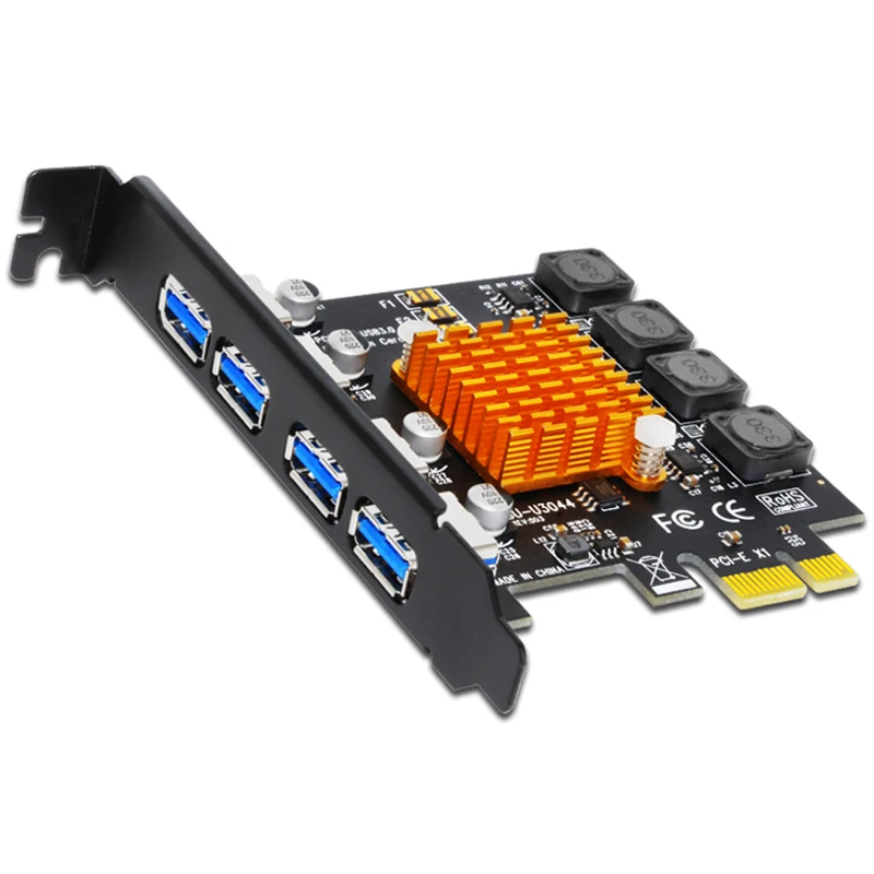 4 Port USB 3.0 PCI Express Card USB 3.0 PCI-E Expansion Card Adapter PCIE HUB Controller Cards USB3.0 PCIE Extender ssd adapter card pcie adapter card pcie expansion card m.2 expansion card pcie usb adapter card
