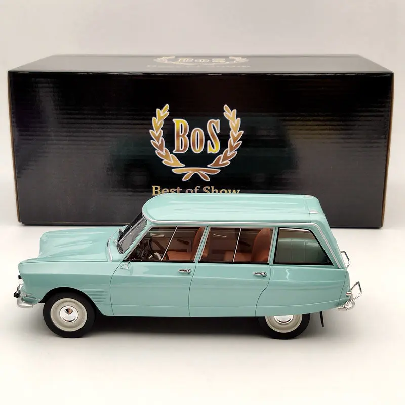 С цветочным принтом BOS 1/18 для Citroen Ami 6 Break 1967 синий BOS390 Ограниченная серия