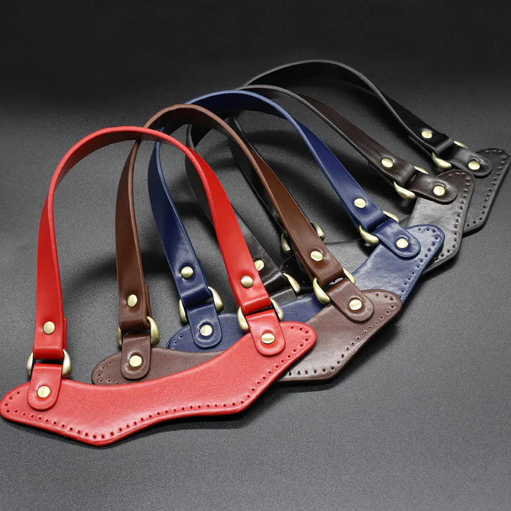 

1Pair Leather Bags Handbag Strap High Quality Handles Durable Shoulder Bag Detachable Belt Replacement for Handbags