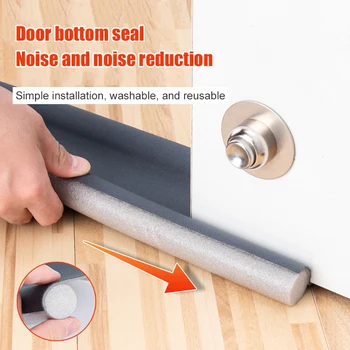 

Household 95cm Door Bottom Sealing Strip Flexible Guard Sealer Door Stopper H88F