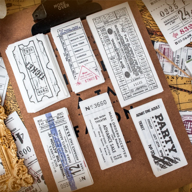 Ретро путешественник во времени серии бумажные Липкие заметки биллы бумажный дневник-блокнот для заметок стационарные хлопья скрапбук декоративные винтажные