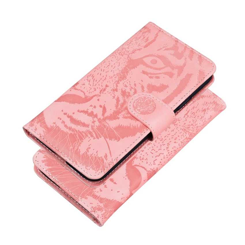 phone cases for xiaomi Tiger Leather Phone Case For Huawei P20 P30 P40 Lite Pro Y5 Y6 2019 Y5P Y6P Y8P P Smart  Z S 2020 Soft TPU Book Flip Back Cover phone cases for xiaomi Cases For Xiaomi