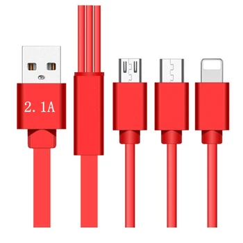 

1Pcs One To Three Telescopic Mobile Phone Data Cable Three-In-One Phone/Android/Type-c Usb Charging Cable New Arrival