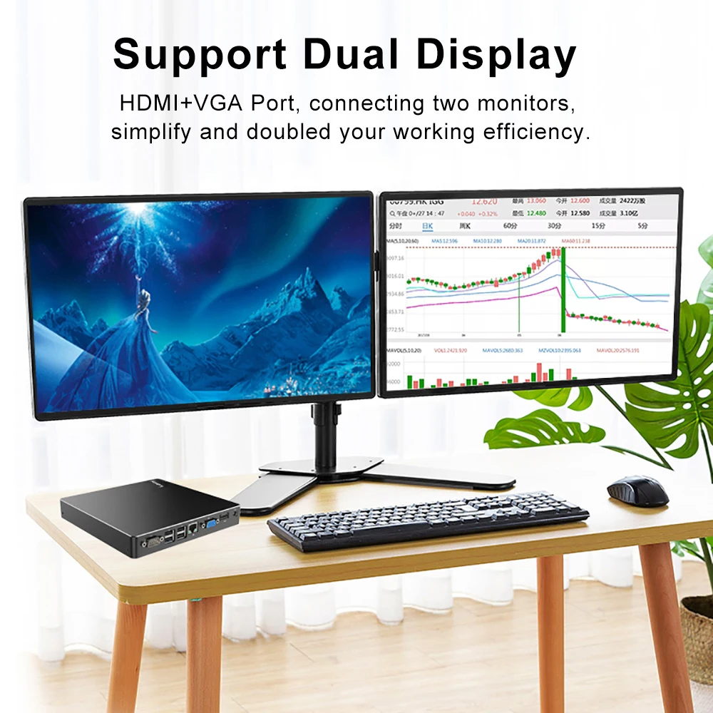 K400F8 AMD Мини ПК Windows 10 Pro четырехъядерный 2 0 ГГц маленькие настольные компьютеры с