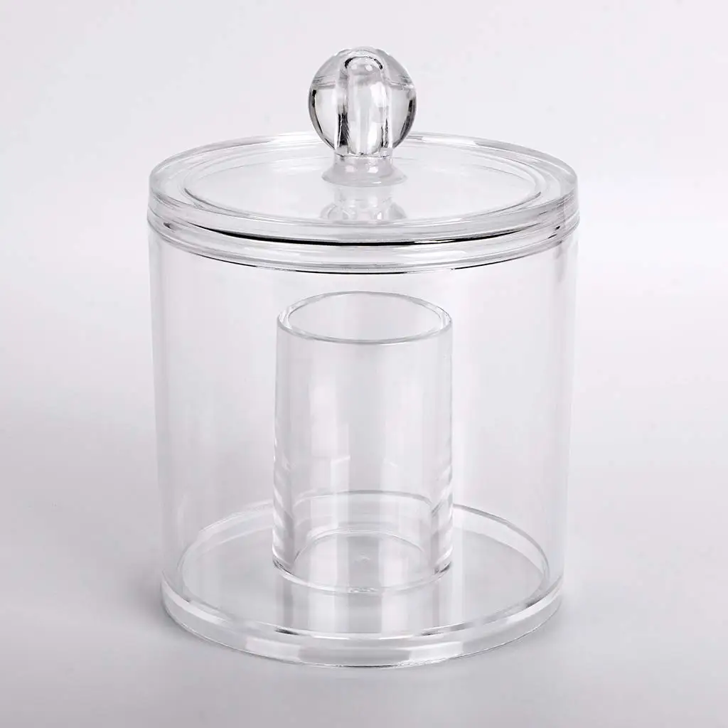 Cotton Ball Swab Organizer Makeup Cotton Bathroom Storage Canister Jar For Cotton Rounds Holder With Lid Aliexpress Home Garden