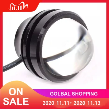 

15W Eagle Eye Light Ultrabright Car White LED Daytime Running Light Crystal Eagle Eye Light with Lens 550LM 6500K For Cars Auto