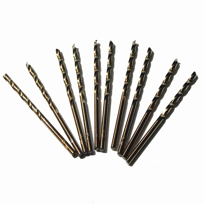 

10PCS/set HSS M35 Co5% steel made 7/64"stainless steel Drilling Twist Drill Bit Straight Shank specially for stainless steel