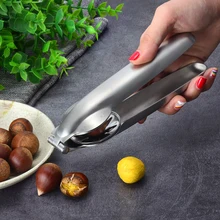 Нож с зажимом для каштанов орех крекер щипцы для грецких орехов металлические гайки клещи-открывалка переносные Инструменты Нож для каштана