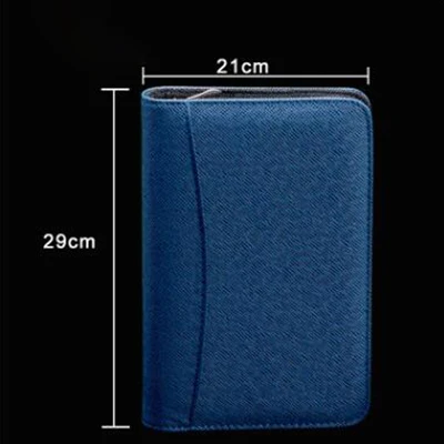 B5 sapphire blue A5/A6/B5 блокнот на молнии с калькулятор канцелярские товары журнал путешествий; Записная книжка Сумка для документов можно настроить логотип - Color: B5 sapphire blue