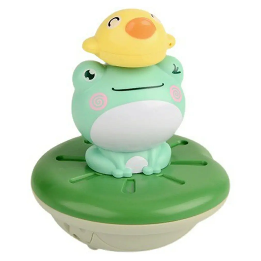 

Kids Bath Toys Electric Spray Water Floating Rotation Green Forg Sprinkler Toy Shower Game For Children Kid Swimming Bathroom