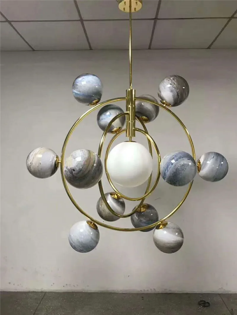 Современная мечта блуждающая земля подвесные лампы Droplight Planet кабинет спальня детская комната Droplight Подвесные лампы домашний декор