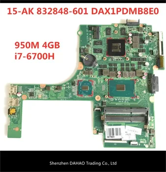 

832848-001 832848-601 DAX1PDMB8E0 950M/4GB i7-6700H for HP Pavilion Gaming Notebook 15-ak Series 15T-AK000 Laptop Motherboard