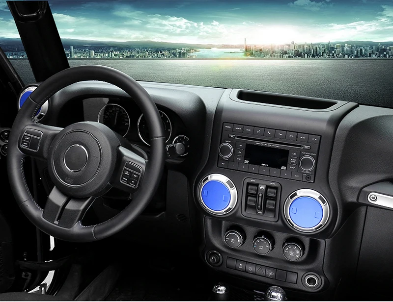 MOPAI алюминиевый чехол для кондиционера для Jeep Wrangler JK 2011 Up, аксессуары для интерьера, наклейки для стайлинга автомобилей