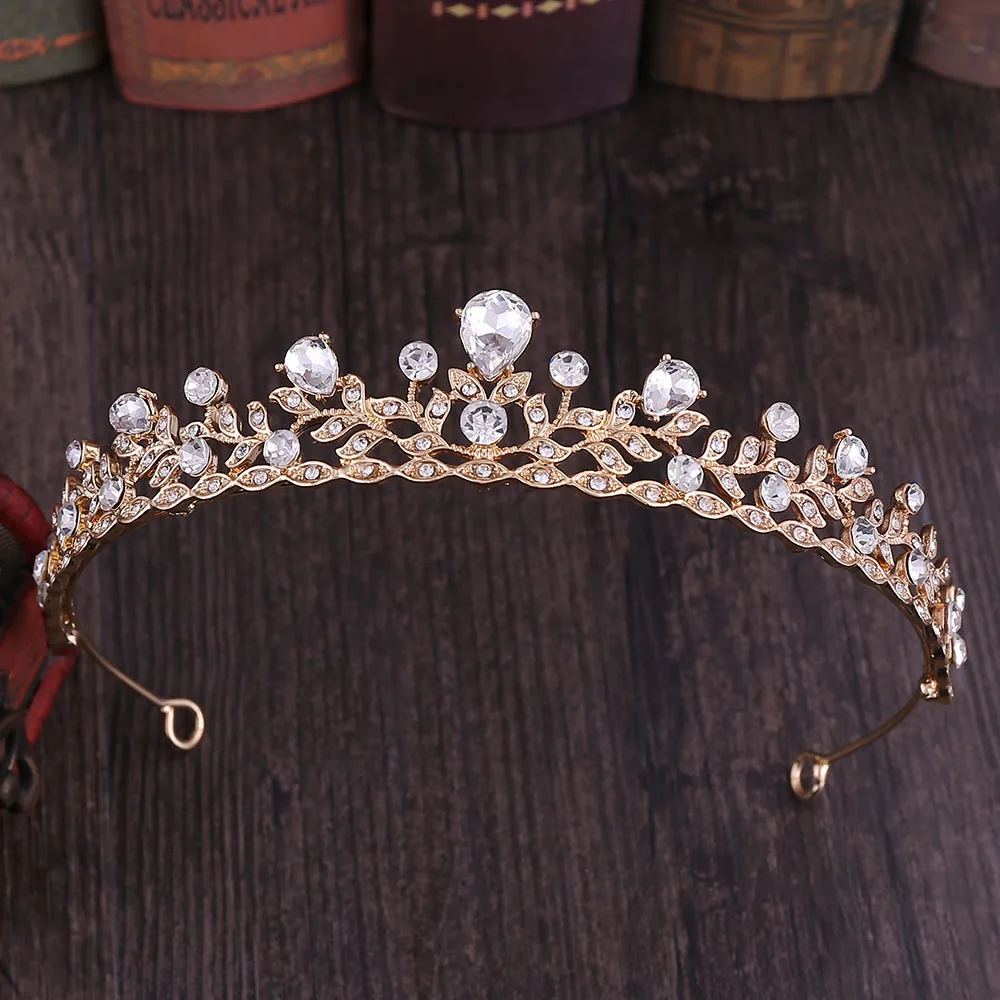 DIEZI роскошные золотые серебряные Кристальные Свадебные маленькие тиара Корона невесты ободки женские украшения для волос Свадебные украшения для волос аксессуары