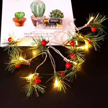 

Christmas Ornaments Berry Garland String LED Christmas Tree Decorations Clip Navidad Noel New Year 2020 Bachelorette Party,W