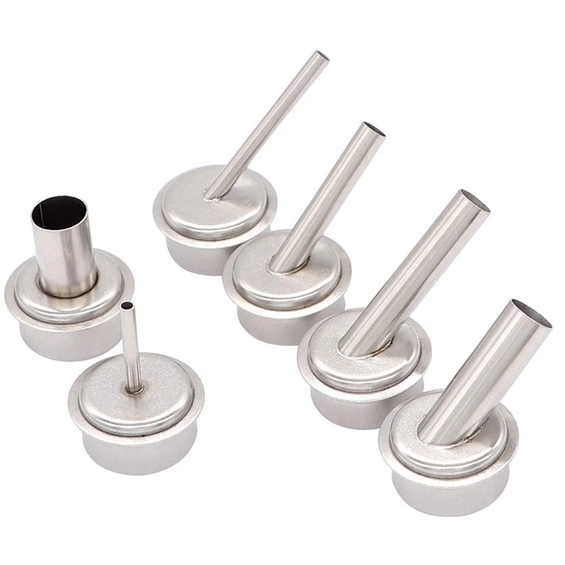BEST6Pcs быстрая 861DW Термовоздушная паяльная станция Air сопротивление Насадки 3/4/6/8/10/12 мм сопло рукав для микроскоп для печатных плат пайки