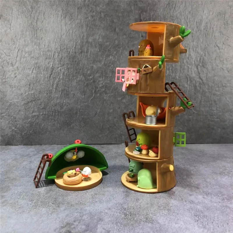 Пень Sumikko Gurashi JP Двигающаяся игрушка мини фигурки Коллекция Кукольный дом глухая