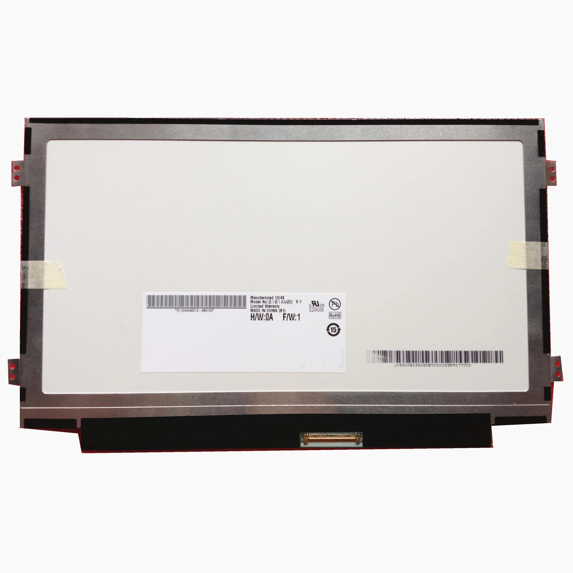Free shipping B101AW06 V.1 V.0 fit M101NWT2 R5 BA101WS1-100 LTN101NT05 LTN101NT08 N101L6-L0D N101LGE-L41 B101AW02 1024*600 40pin |